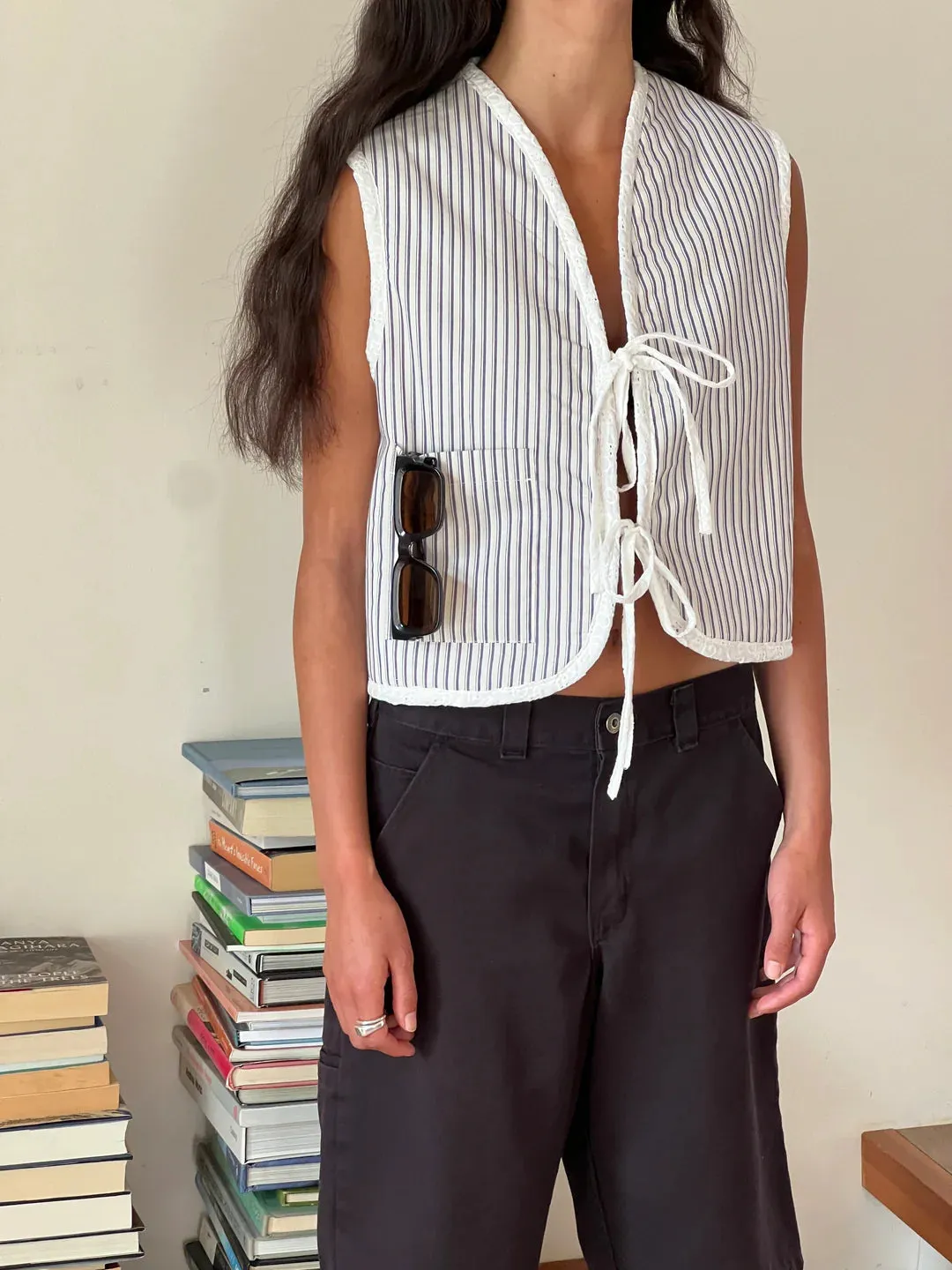 A BRONZE AGE - VESTE HIGHLAND - EYELET BLANC/MONTAUK - PÉ25