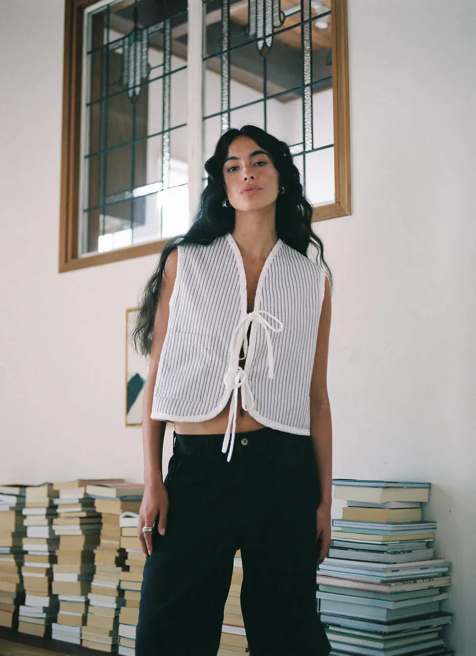 A BRONZE AGE - VESTE HIGHLAND - EYELET BLANC/MONTAUK - PÉ25