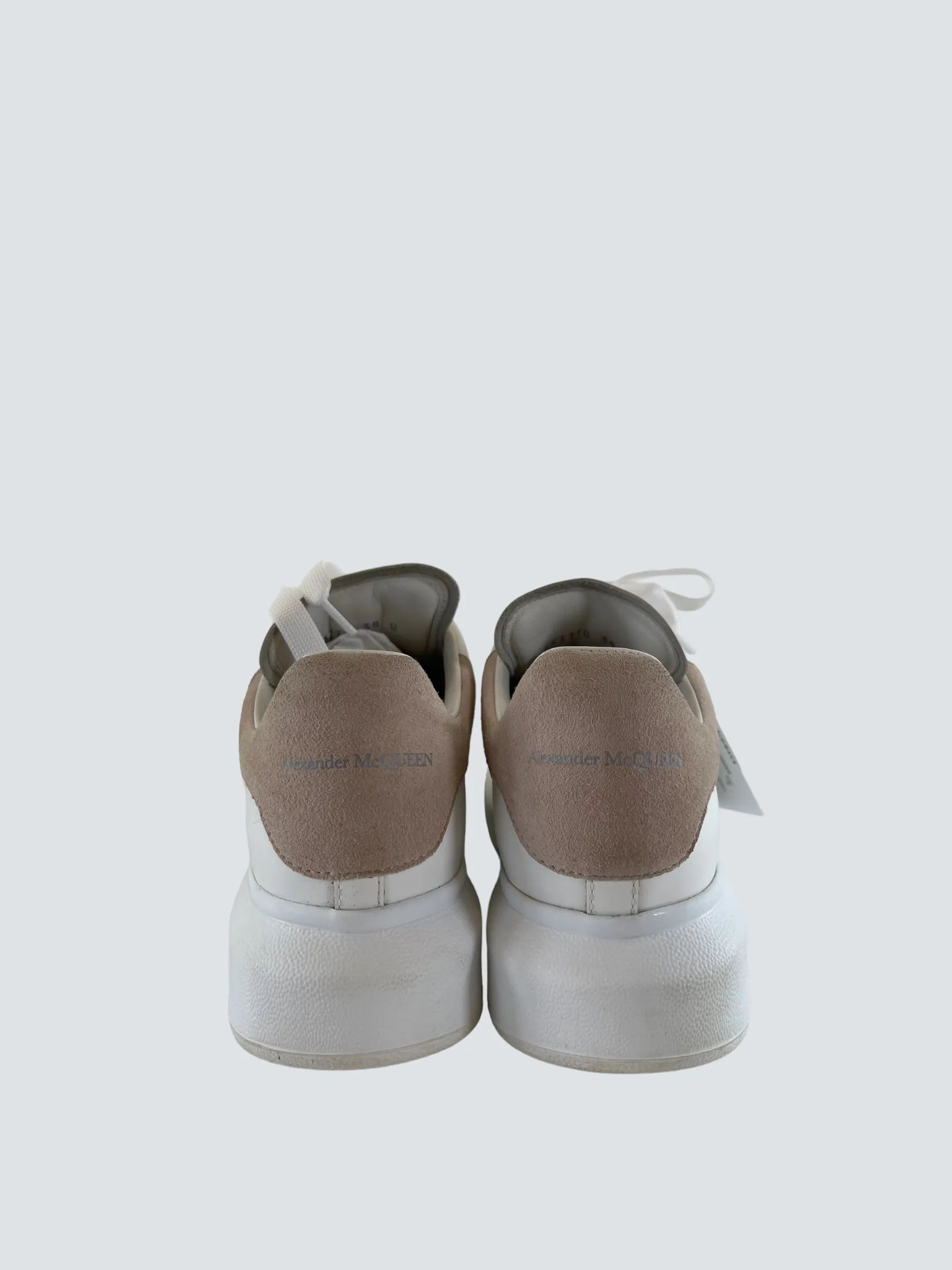 Alexander McQueen White Leather Trainers - UK 5