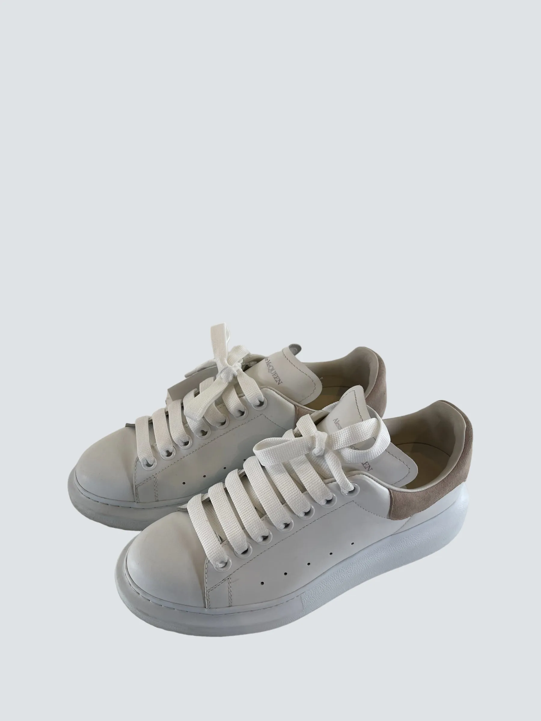 Alexander McQueen White Leather Trainers - UK 5