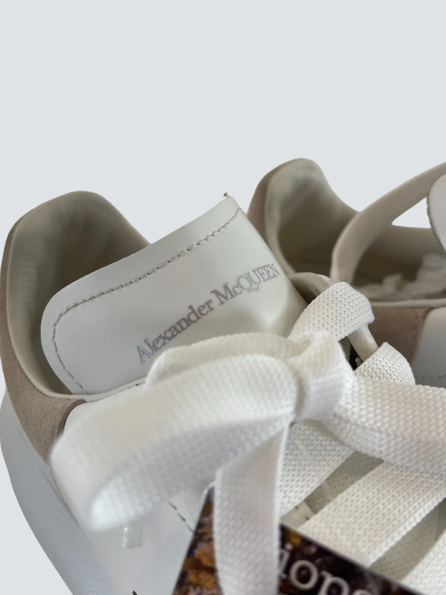 Alexander McQueen White Leather Trainers - UK 5