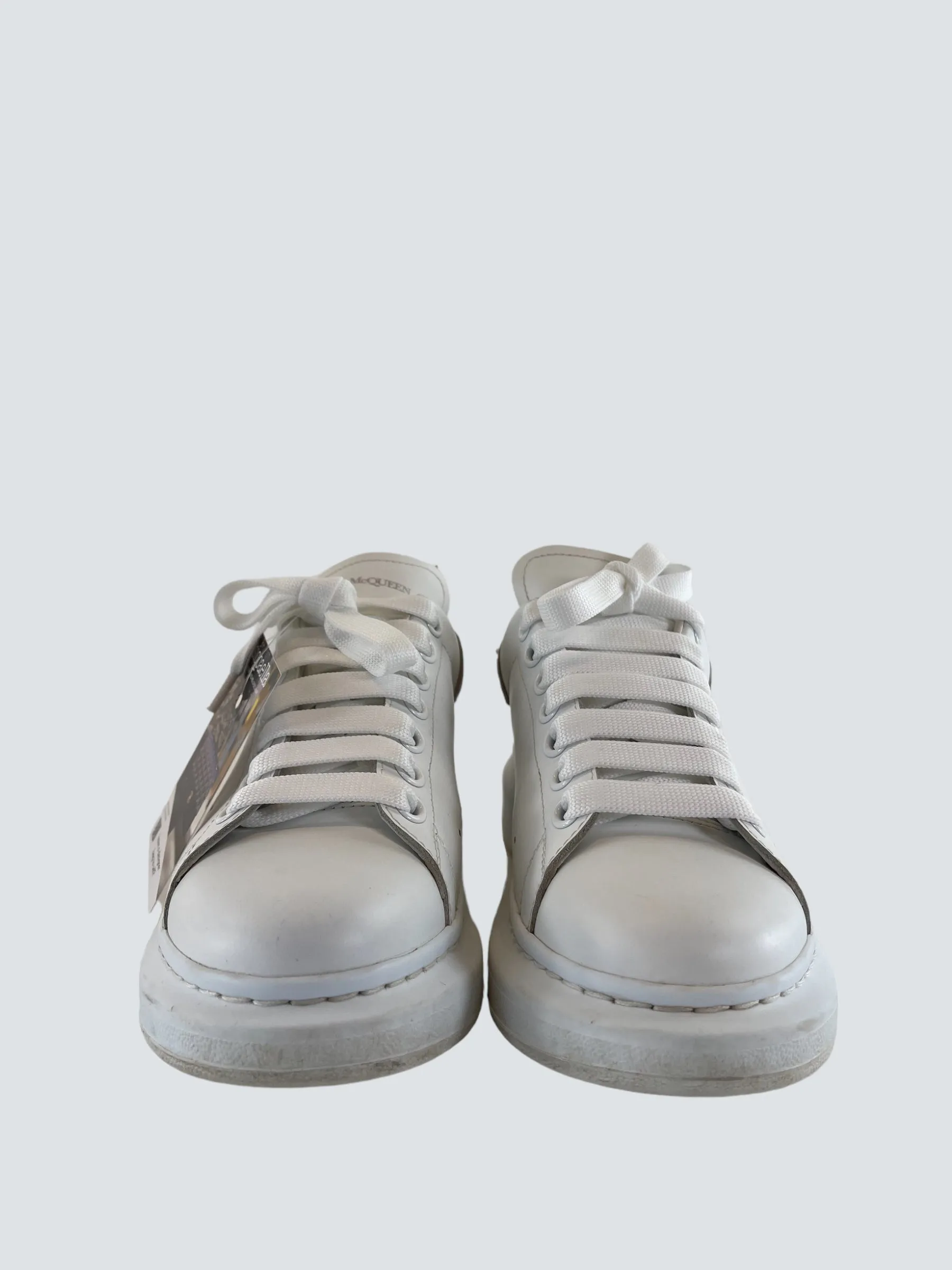 Alexander McQueen White Leather Trainers - UK 5