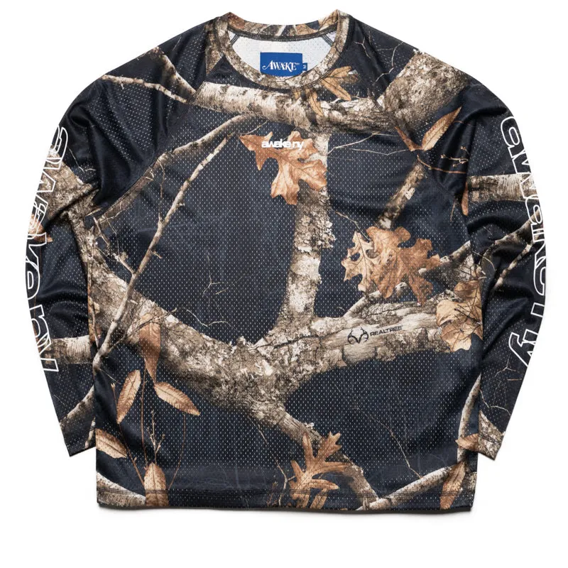 Awake NY Mesh L/S Tee - Shadow