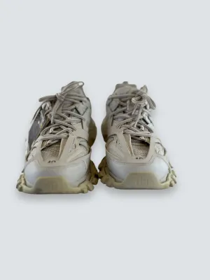 Balenciaga White Chunky Sole Track Trainers - Size UK 40