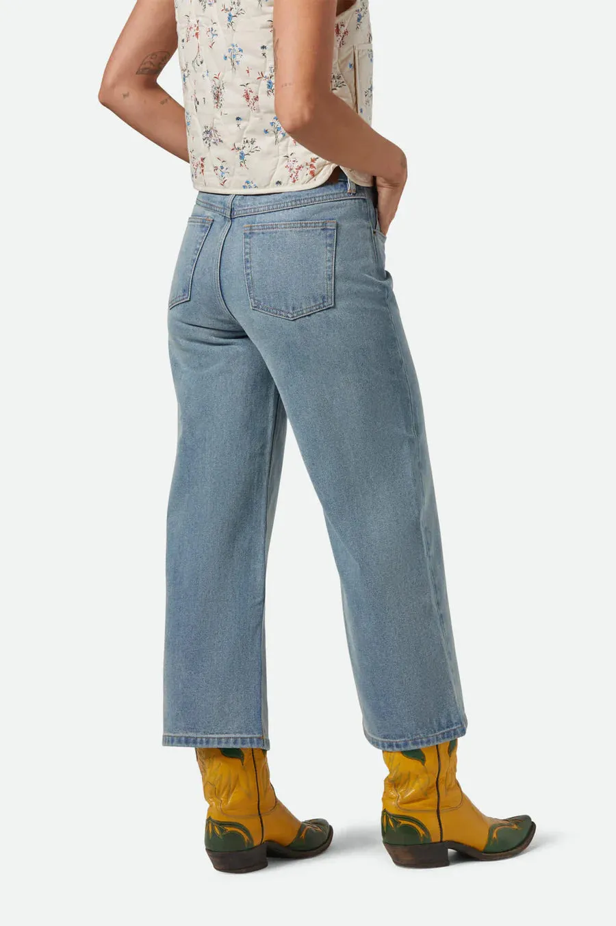 BRIXTON - PANTALON COURT MARGO - DENIM LÉGER - PÉ25