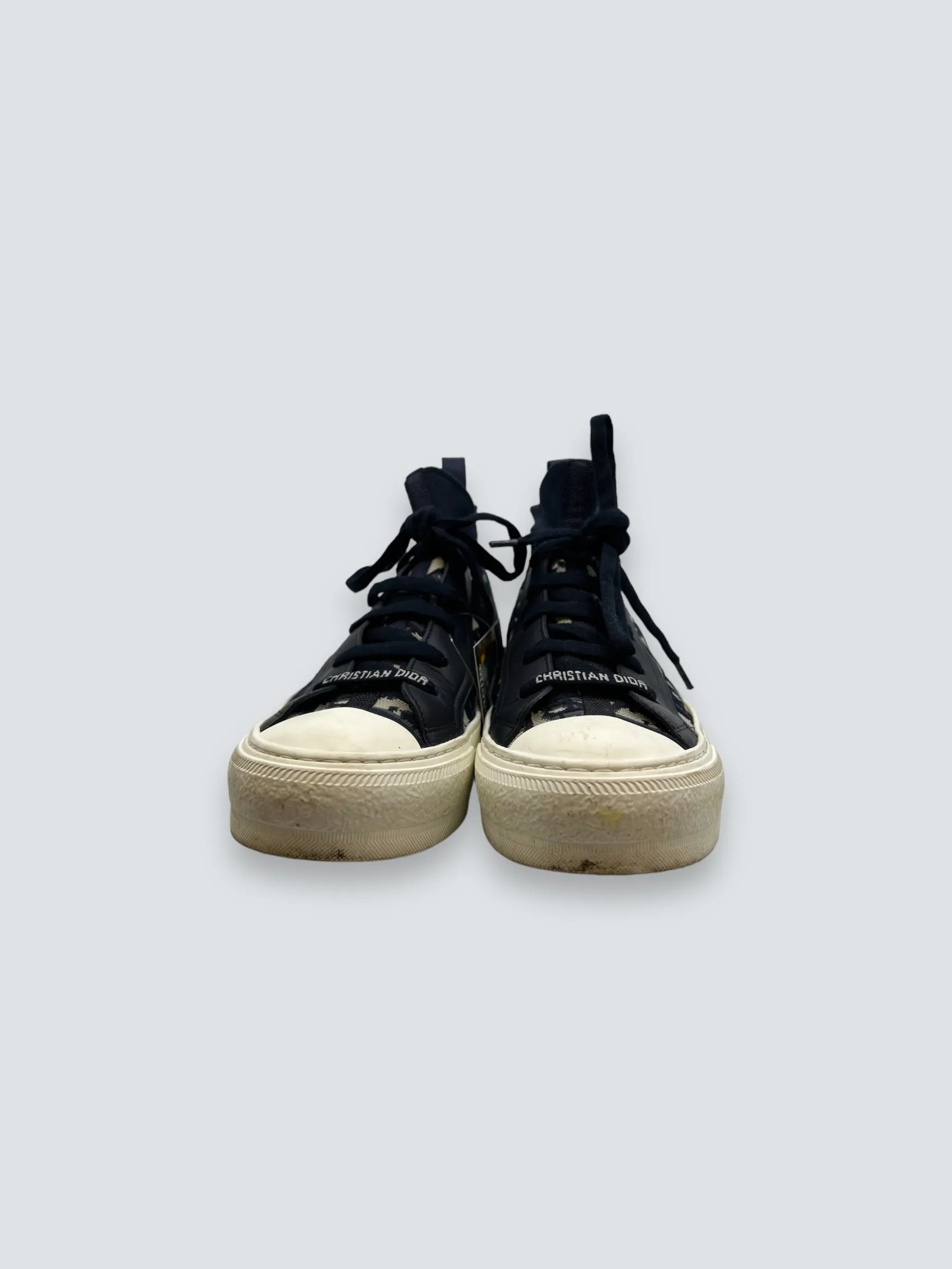 Christian Dior Monogram Canvas Hi Top Trainers - EU 35.5
