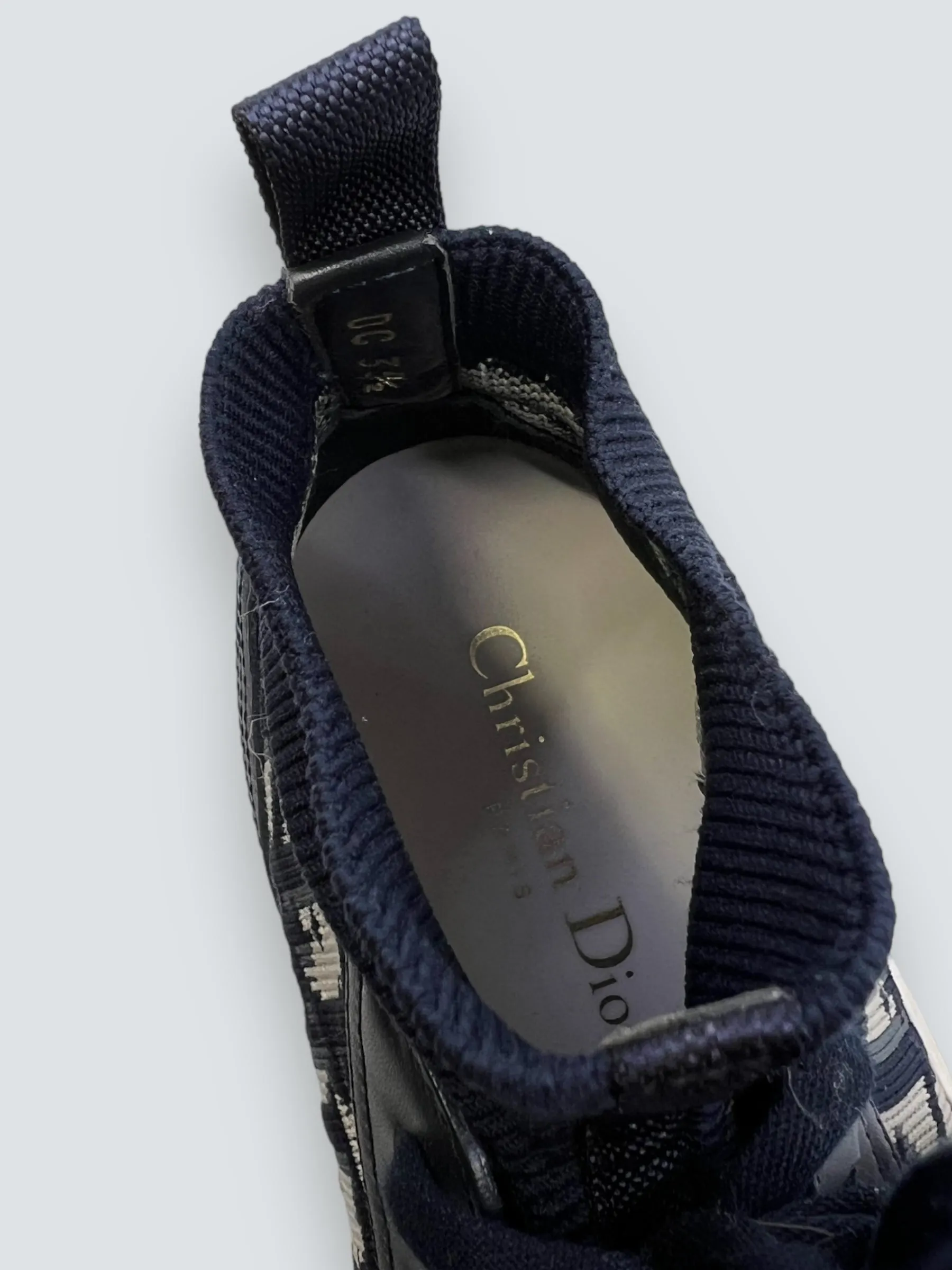 Christian Dior Monogram Canvas Hi Top Trainers - EU 35.5