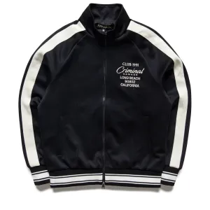 Criminal Damage Pin Tuck Track Top - Black