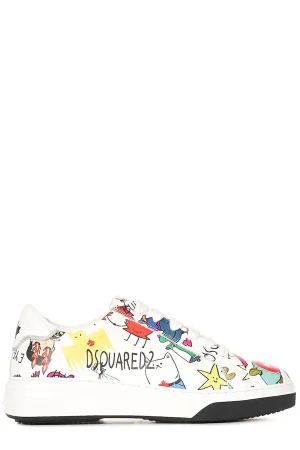 Dsquared2 Graphic Printed Low-Top Sneakers