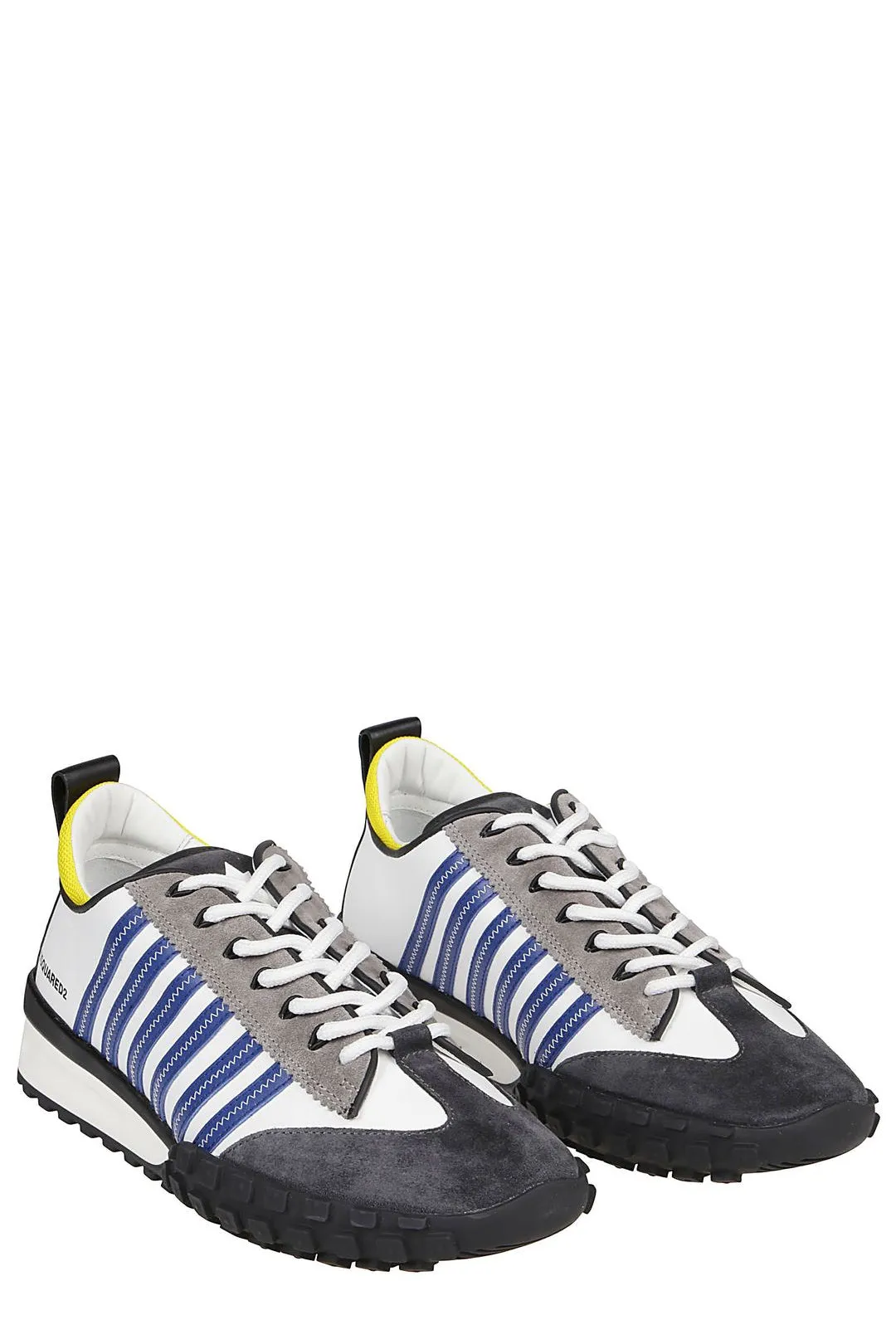 Dsquared2 Logo Print Striped Low-Top Sneakers