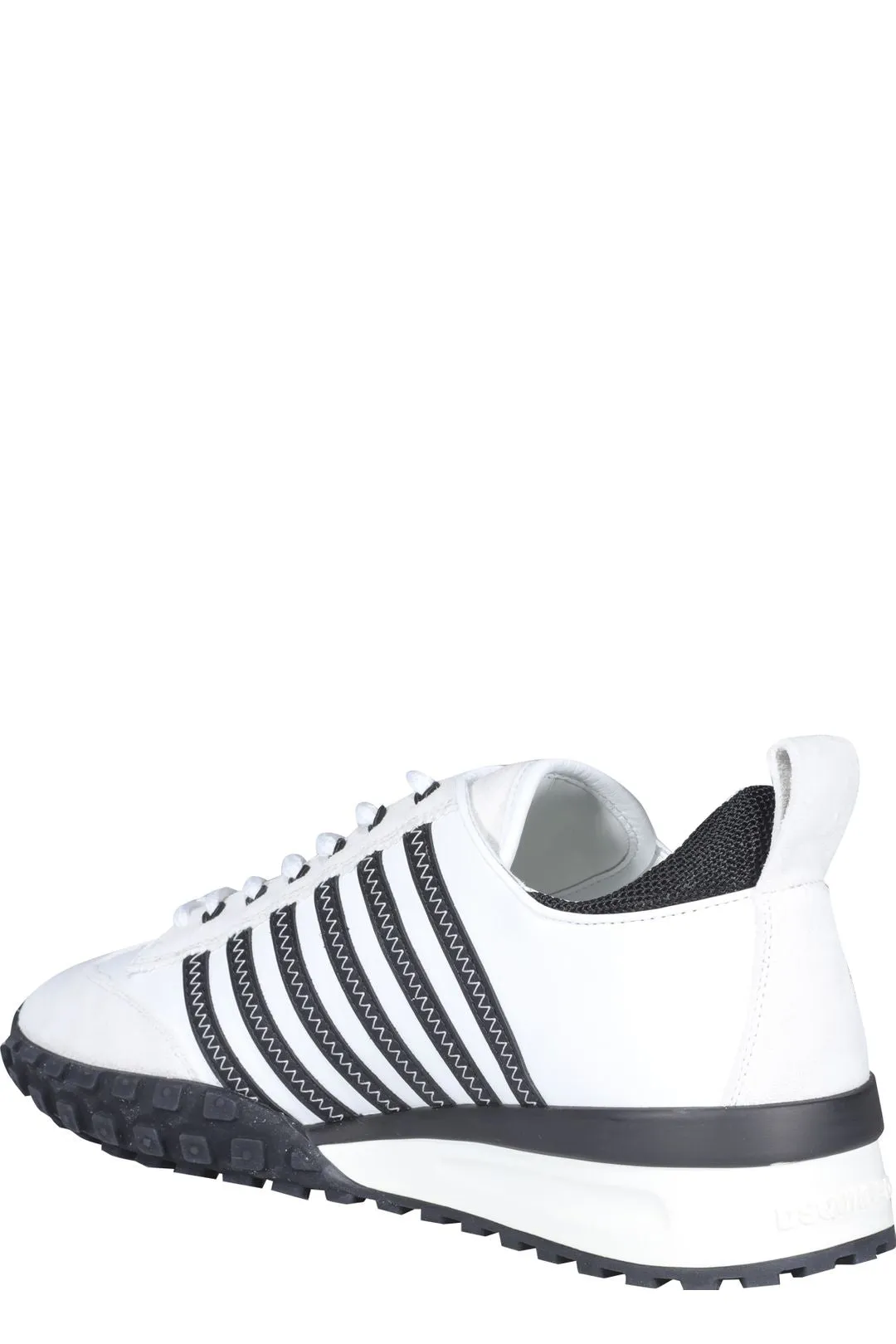 Dsquared2 Logo Print Striped Low-Top Sneakers