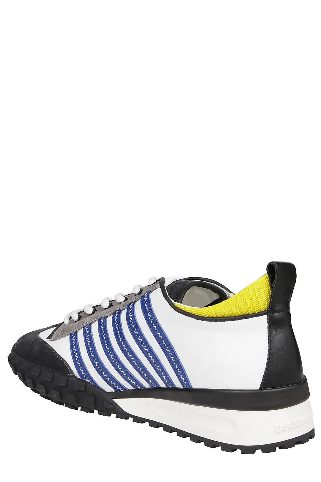 Dsquared2 Logo Print Striped Low-Top Sneakers