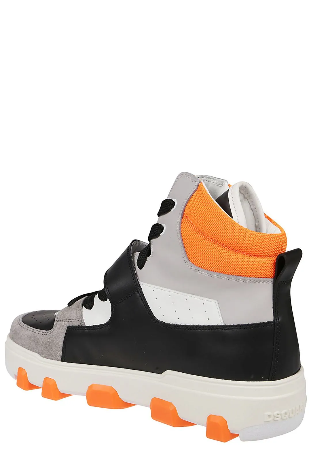 Dsquared2 Round Toe High-Top Sneakers
