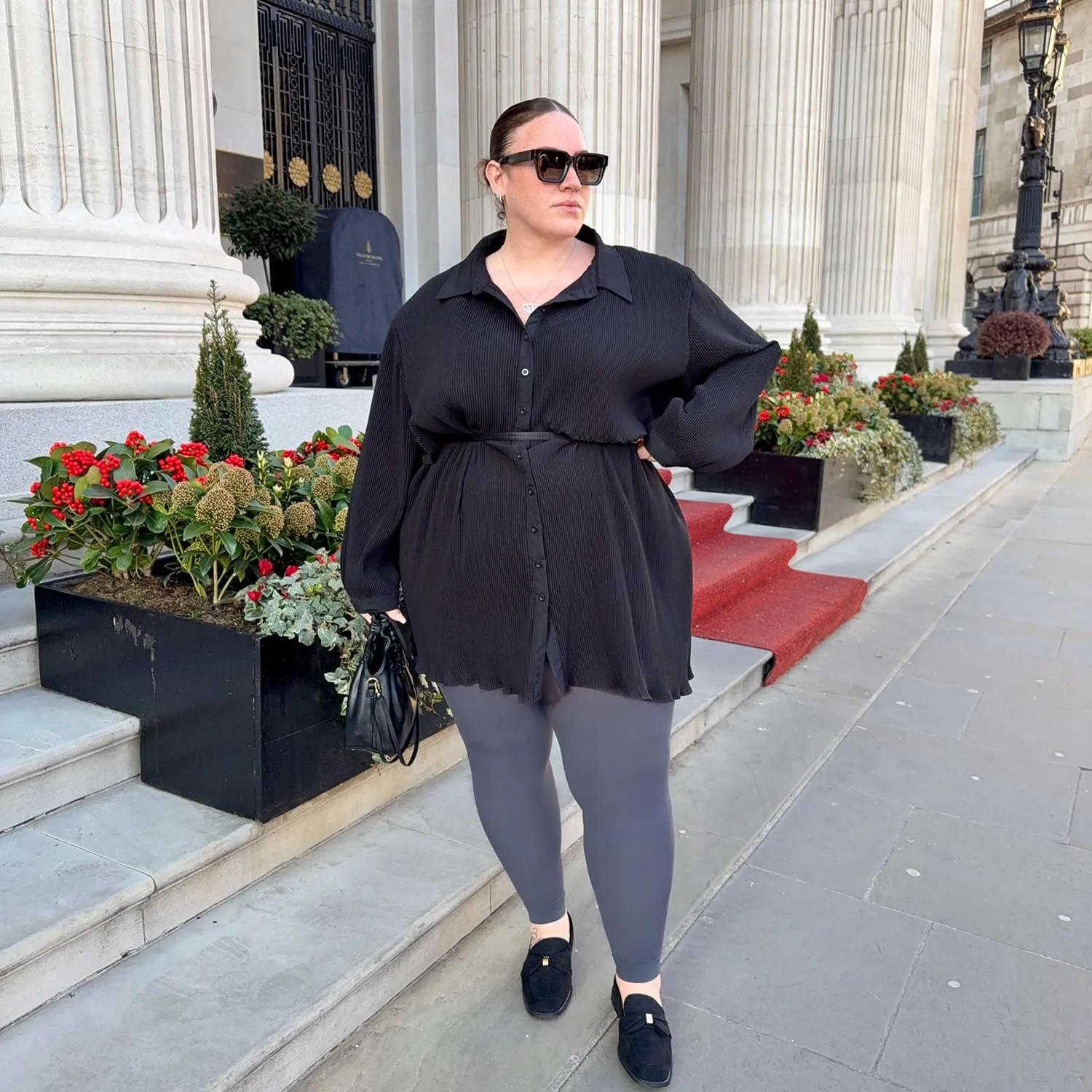 Footless Tights - Slate