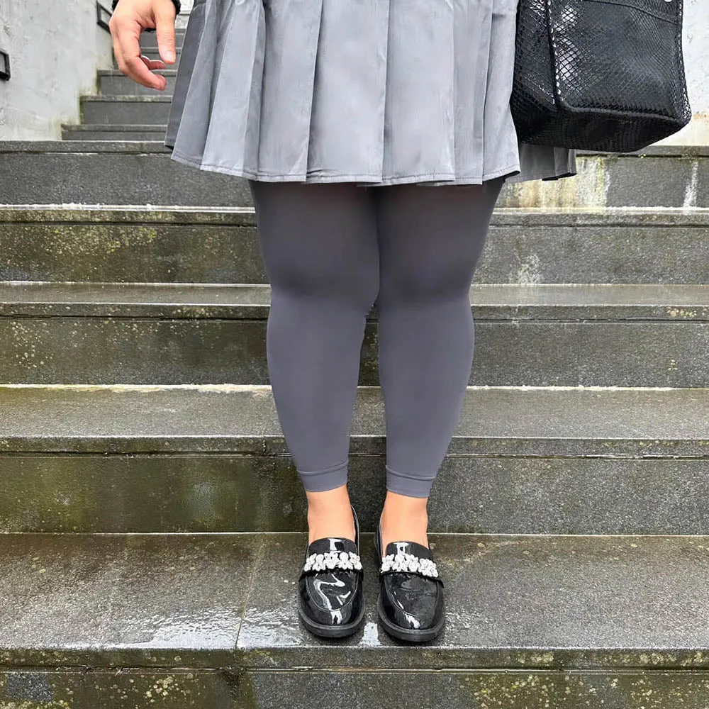 Footless Tights - Slate