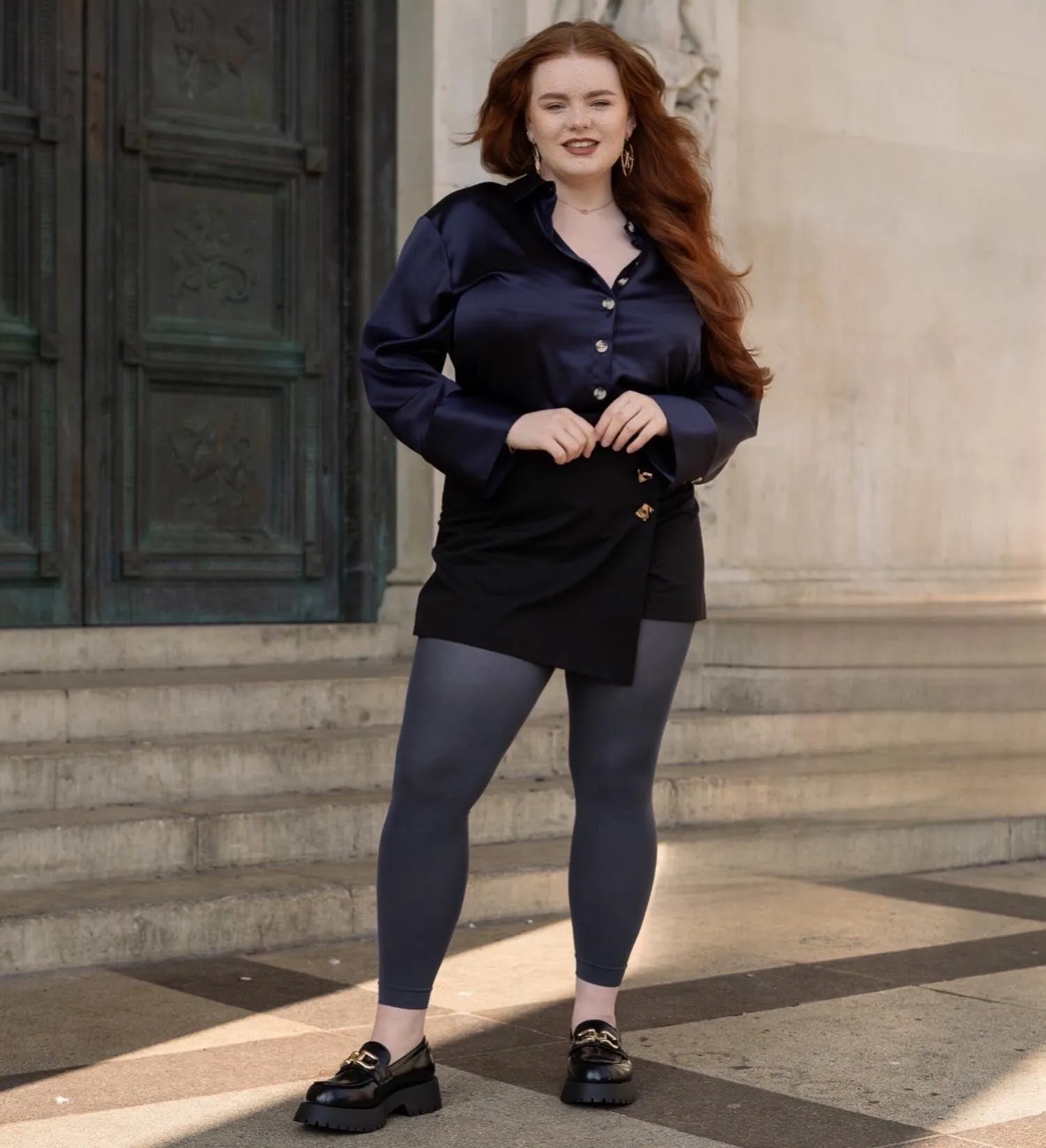 Footless Tights - Slate