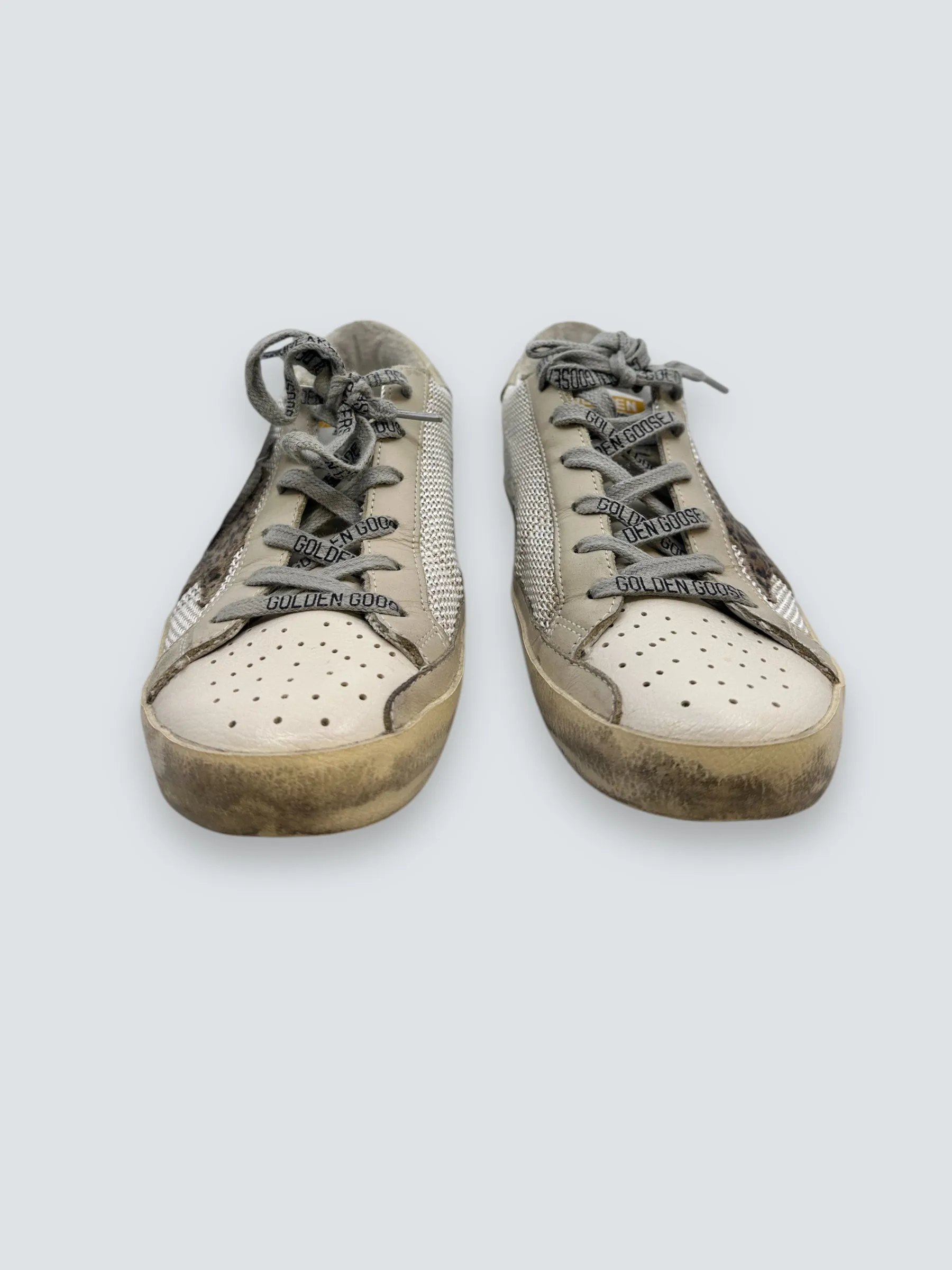 Golden Goose Size UK 4 Leopard Print Trainers