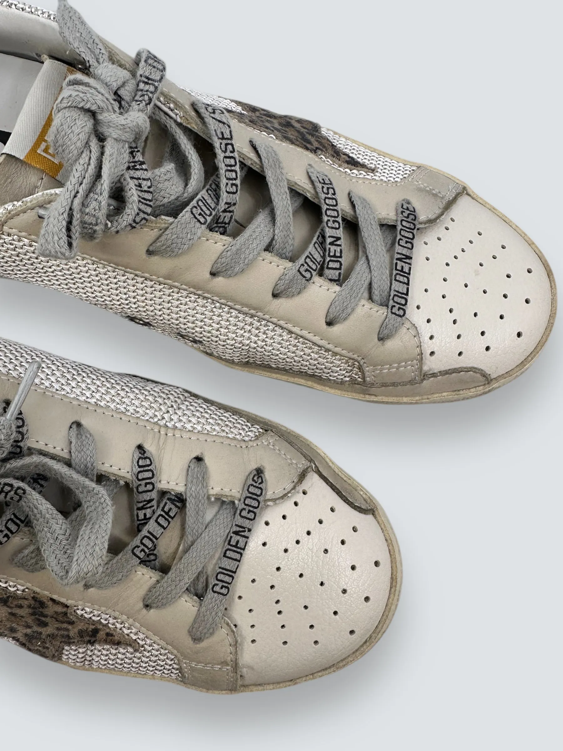 Golden Goose Size UK 4 Leopard Print Trainers