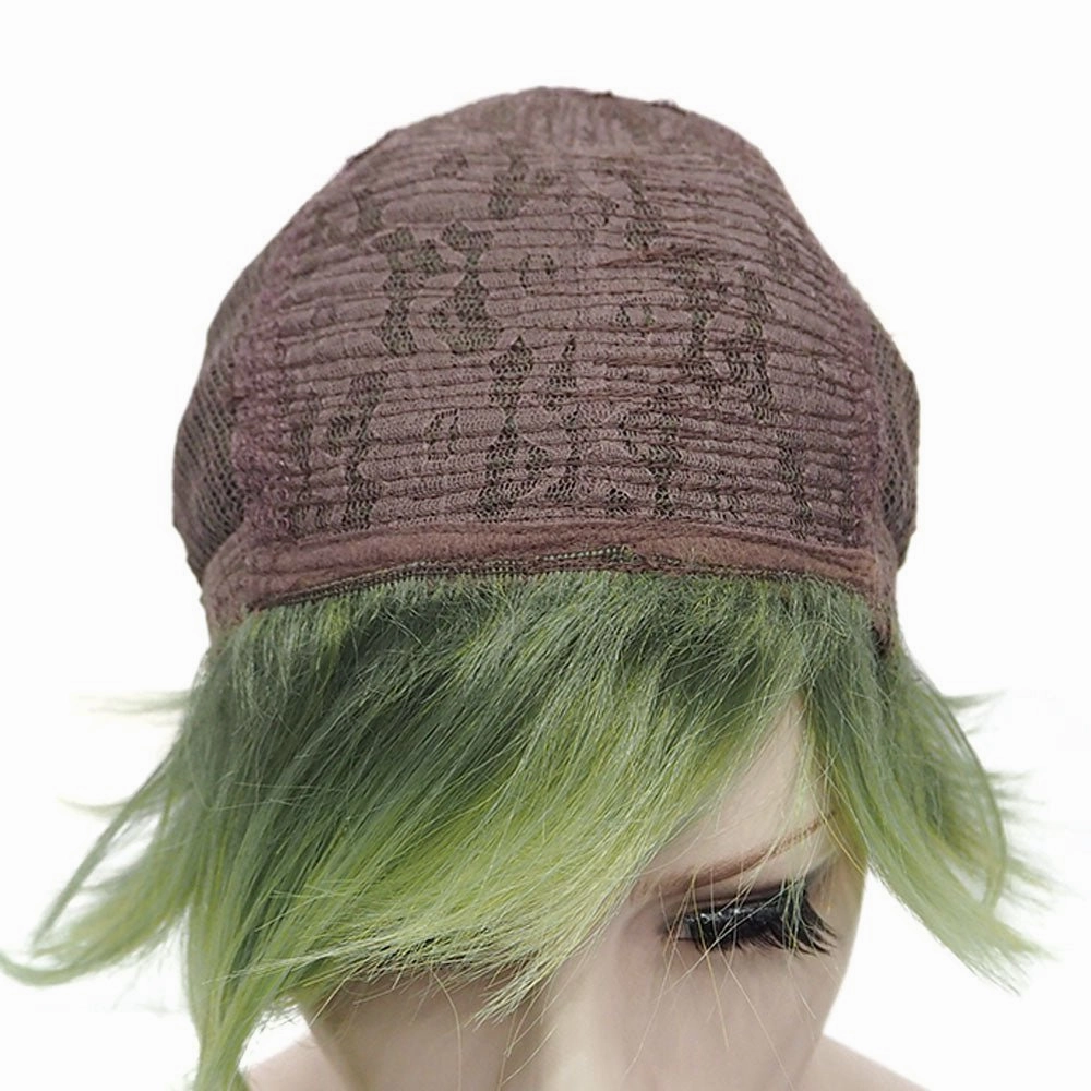 Grass Green Short Synthetic Women's Wig