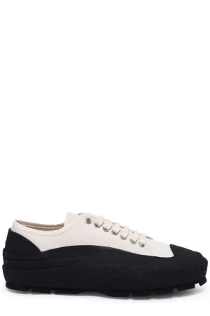 Jil Sander Two Toned Low Top Sneakers