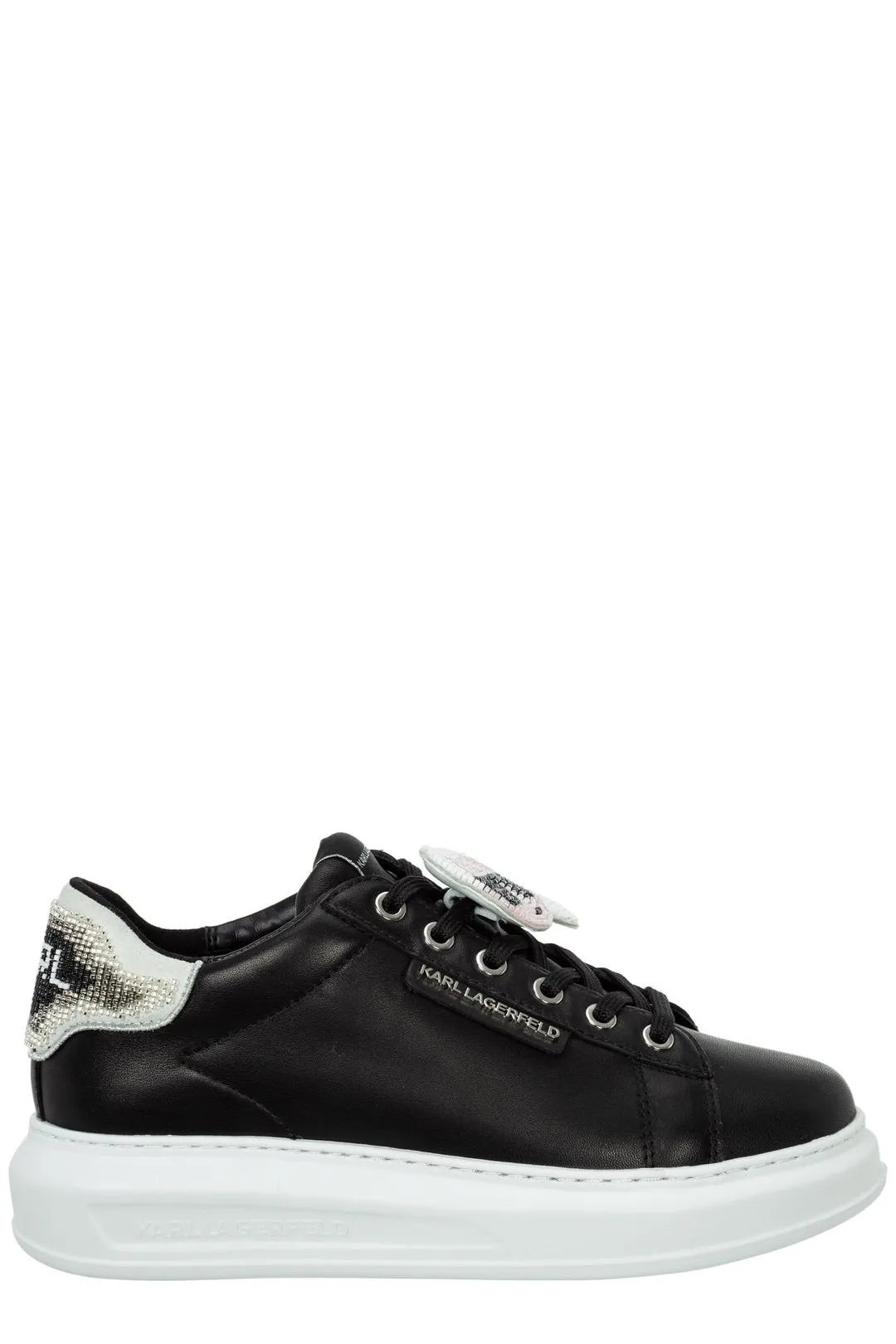 Karl Lagerfeld Asymmetrical Detail Low-Top Sneakers