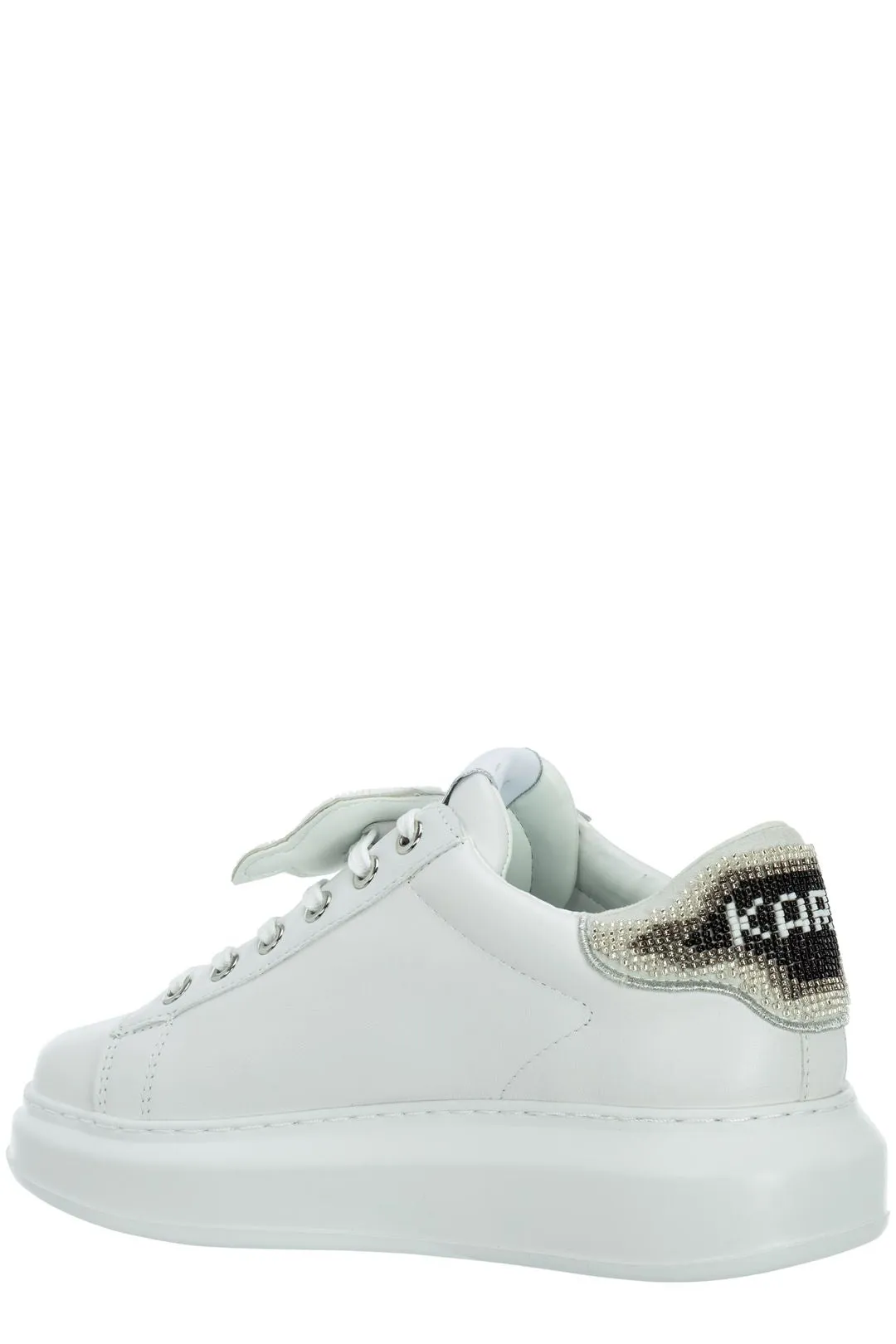 Karl Lagerfeld Asymmetrical Detail Low-Top Sneakers