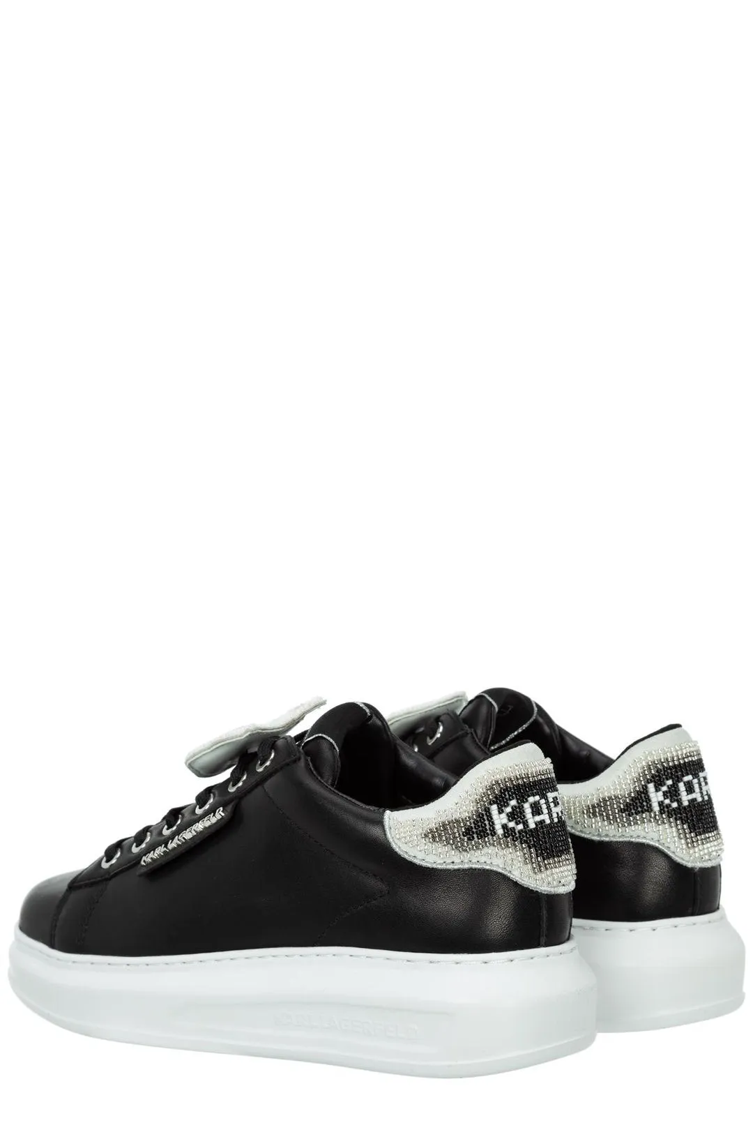 Karl Lagerfeld Asymmetrical Detail Low-Top Sneakers