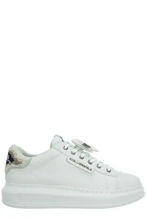 Karl Lagerfeld Asymmetrical Detail Low-Top Sneakers