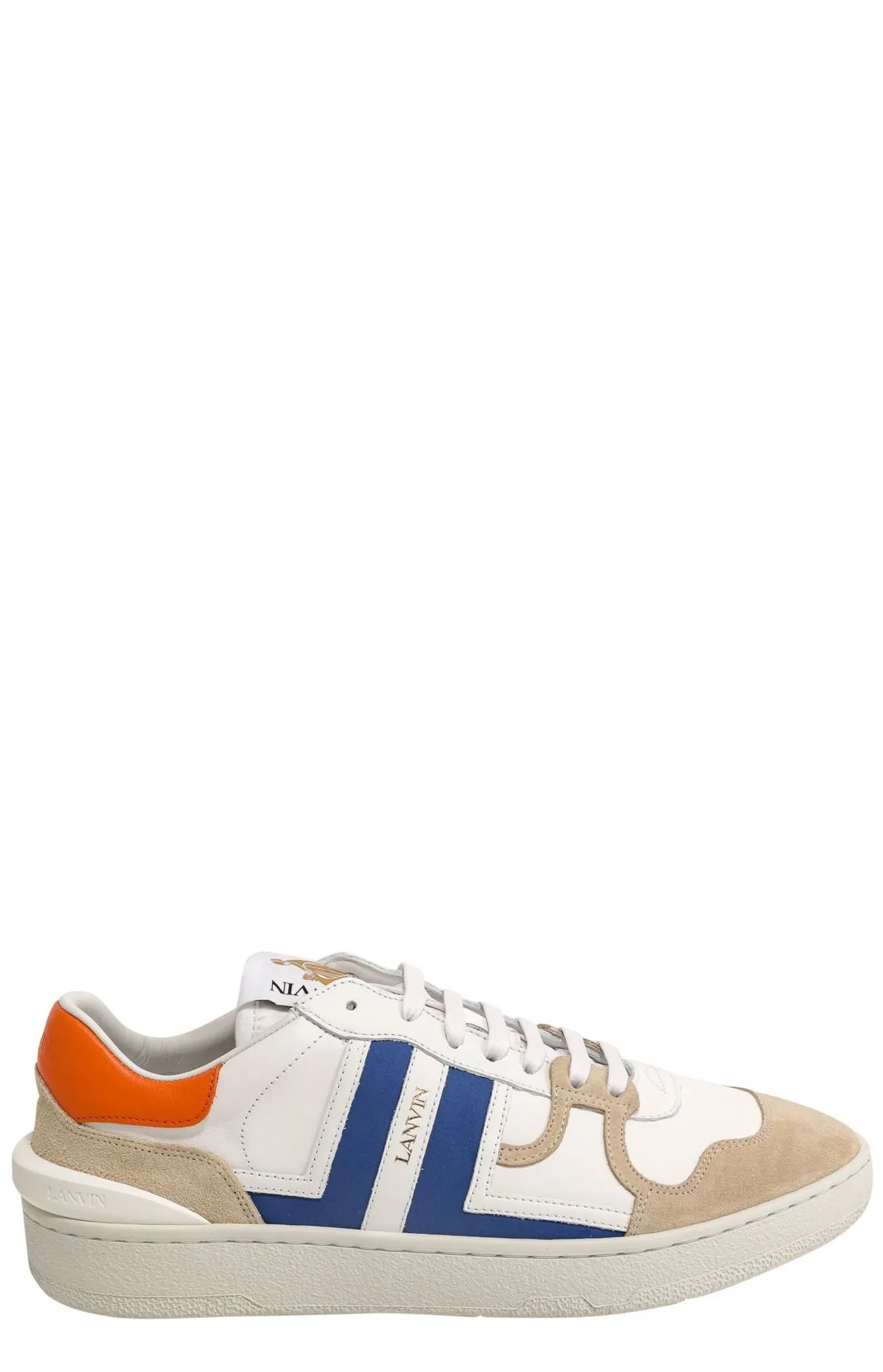 Lanvin Clay Panelled Low-Top Sneakers