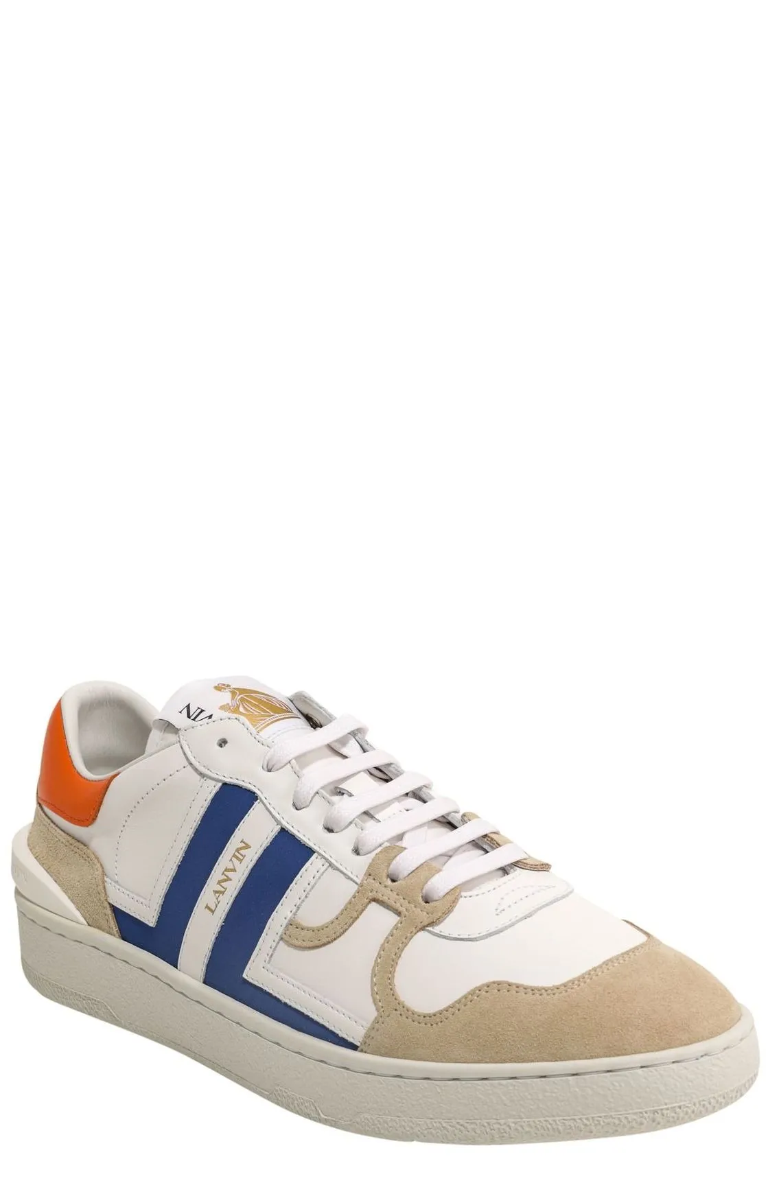 Lanvin Clay Panelled Low-Top Sneakers