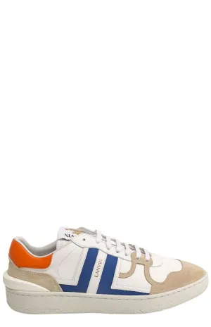 Lanvin Clay Panelled Low-Top Sneakers