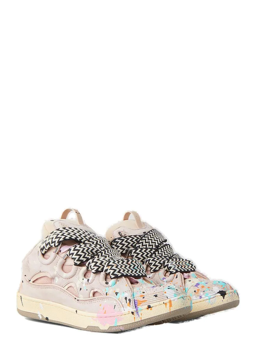 Lanvin Paint Splatter Low-Top Sneakers