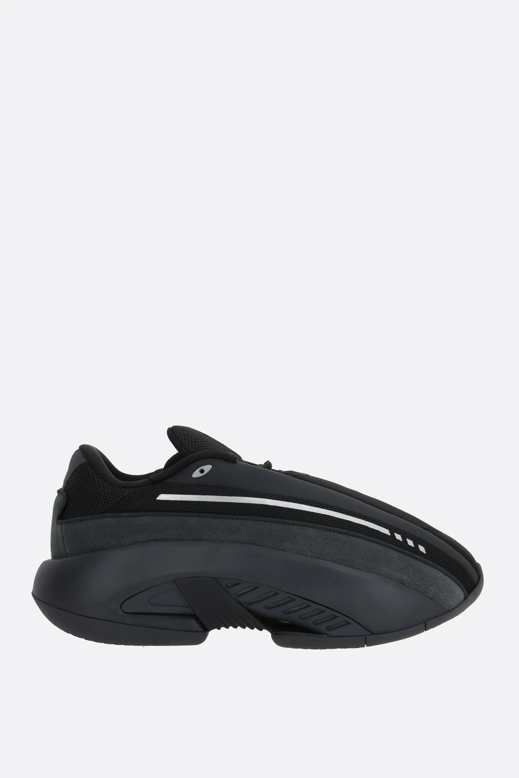 Mad Iiinfinity neoprene. mesh and suede sneakers