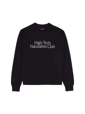 Mens High-Tech Naturalists Club Sweatshirt—black