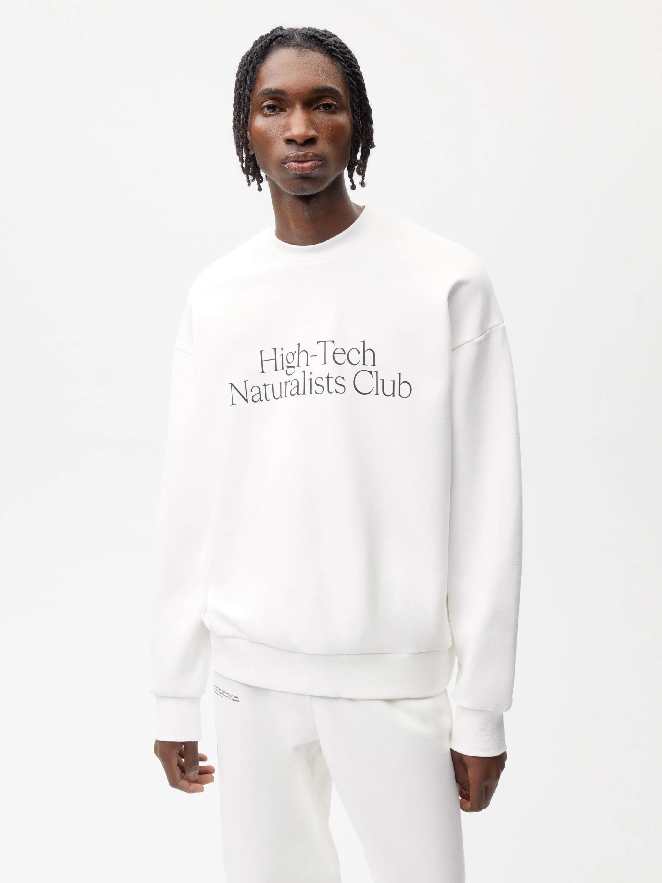 Mens High-Tech Naturalists Club Sweatshirt—off-white