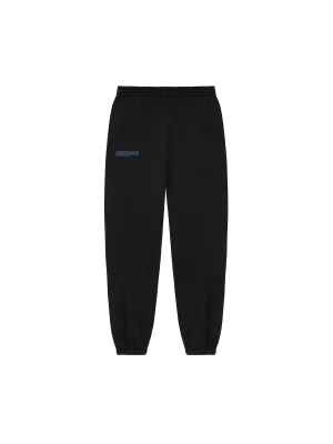 Mens In Conversion Cotton Track Pants—black
