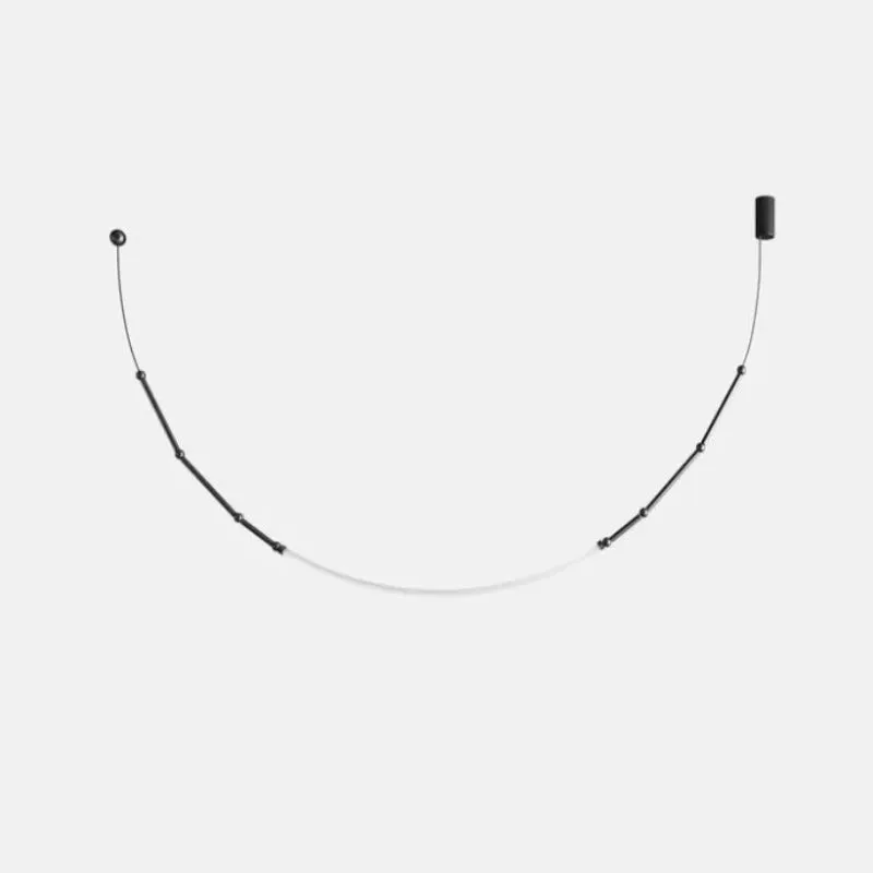 Minimalist Adjustable Curved Pendant Light