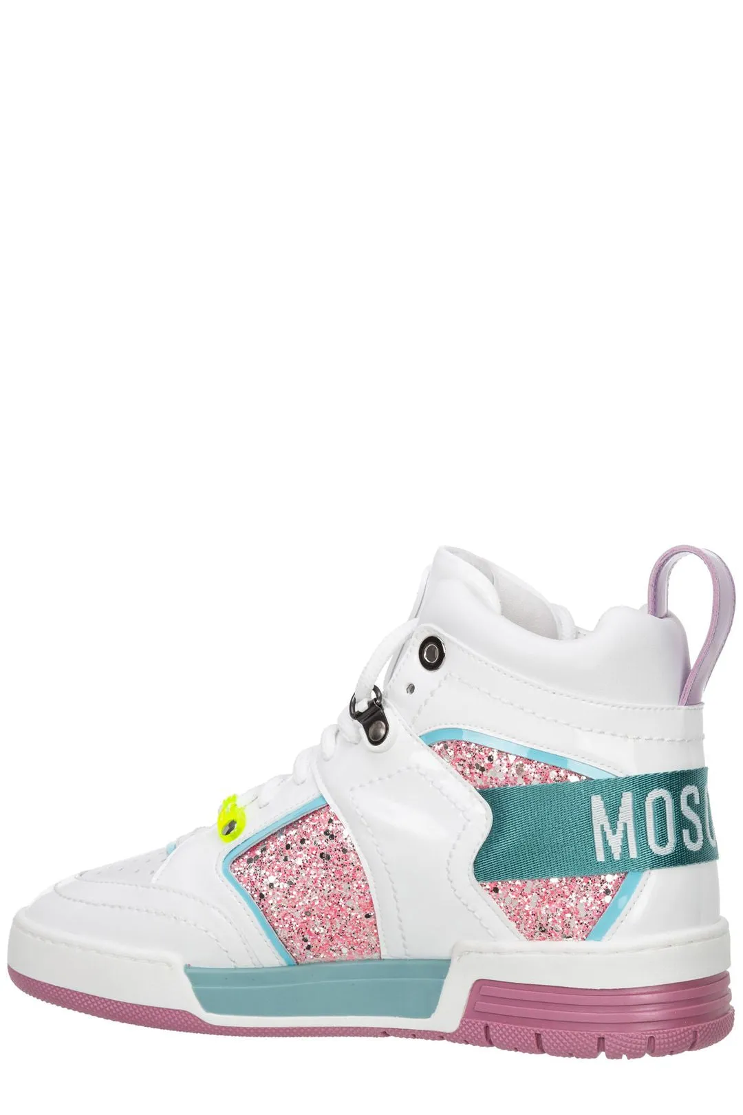 Moschino Logo Detailed Lace-Up Sneakers