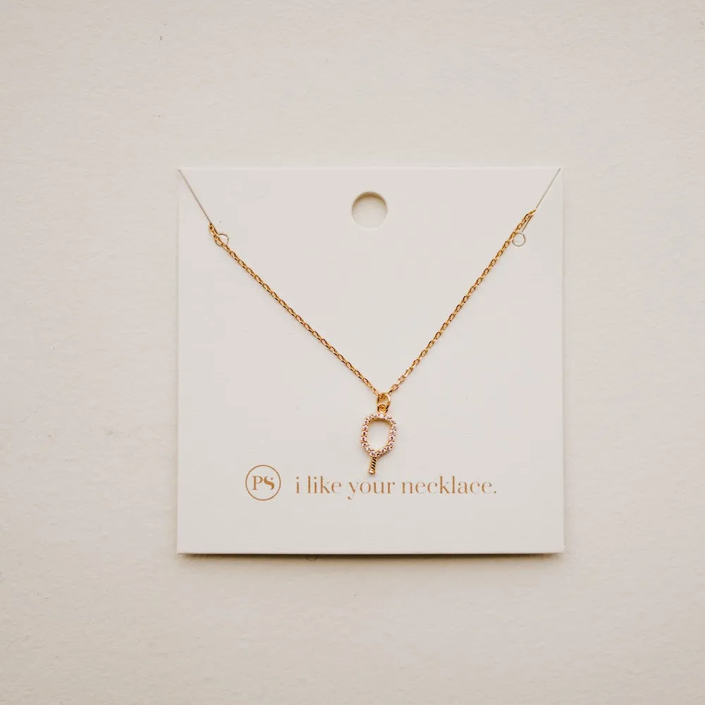 Pave The Way Pickleball Necklace