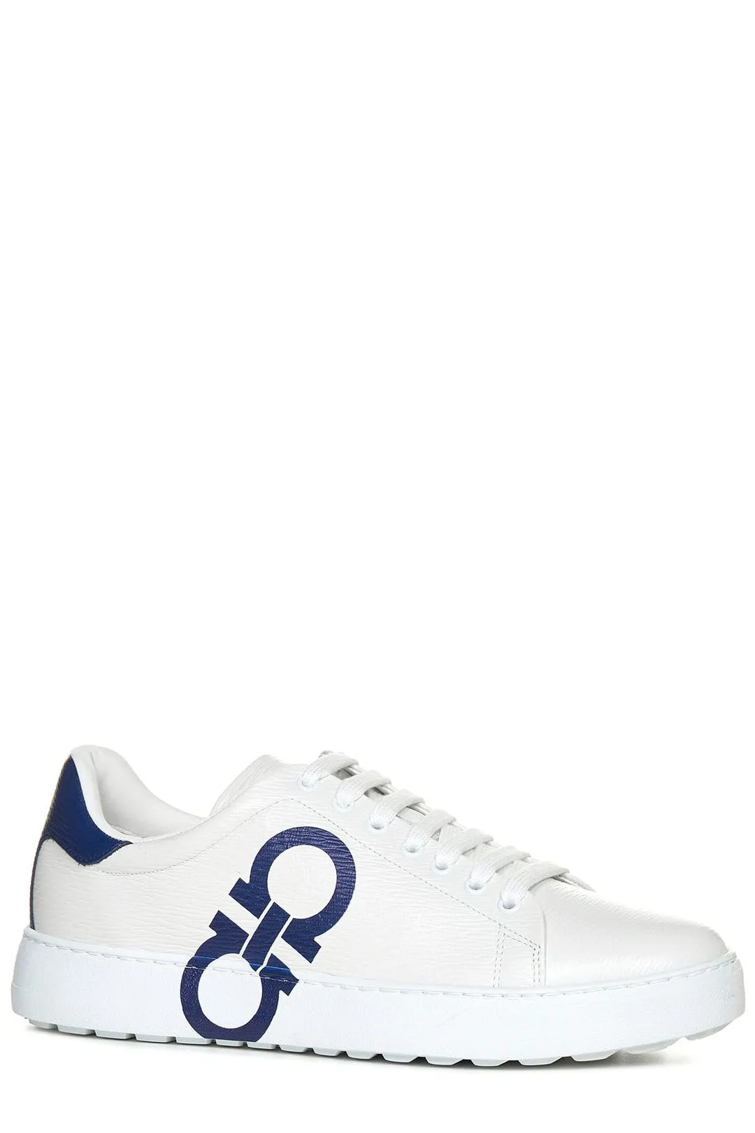Salvatore Ferragamo Gancini Logo-Printed Low-Top Sneakers