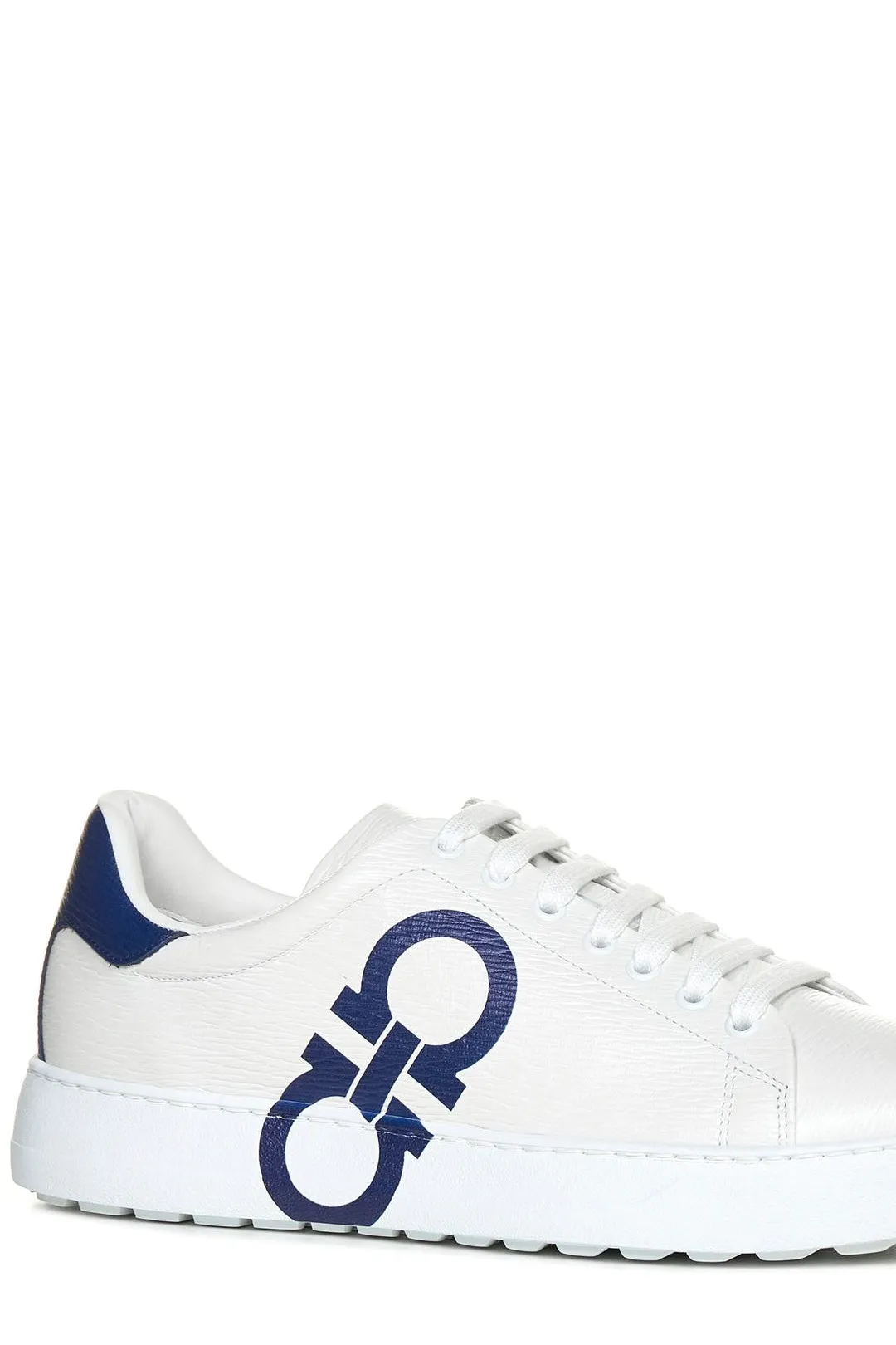 Salvatore Ferragamo Gancini Logo-Printed Low-Top Sneakers