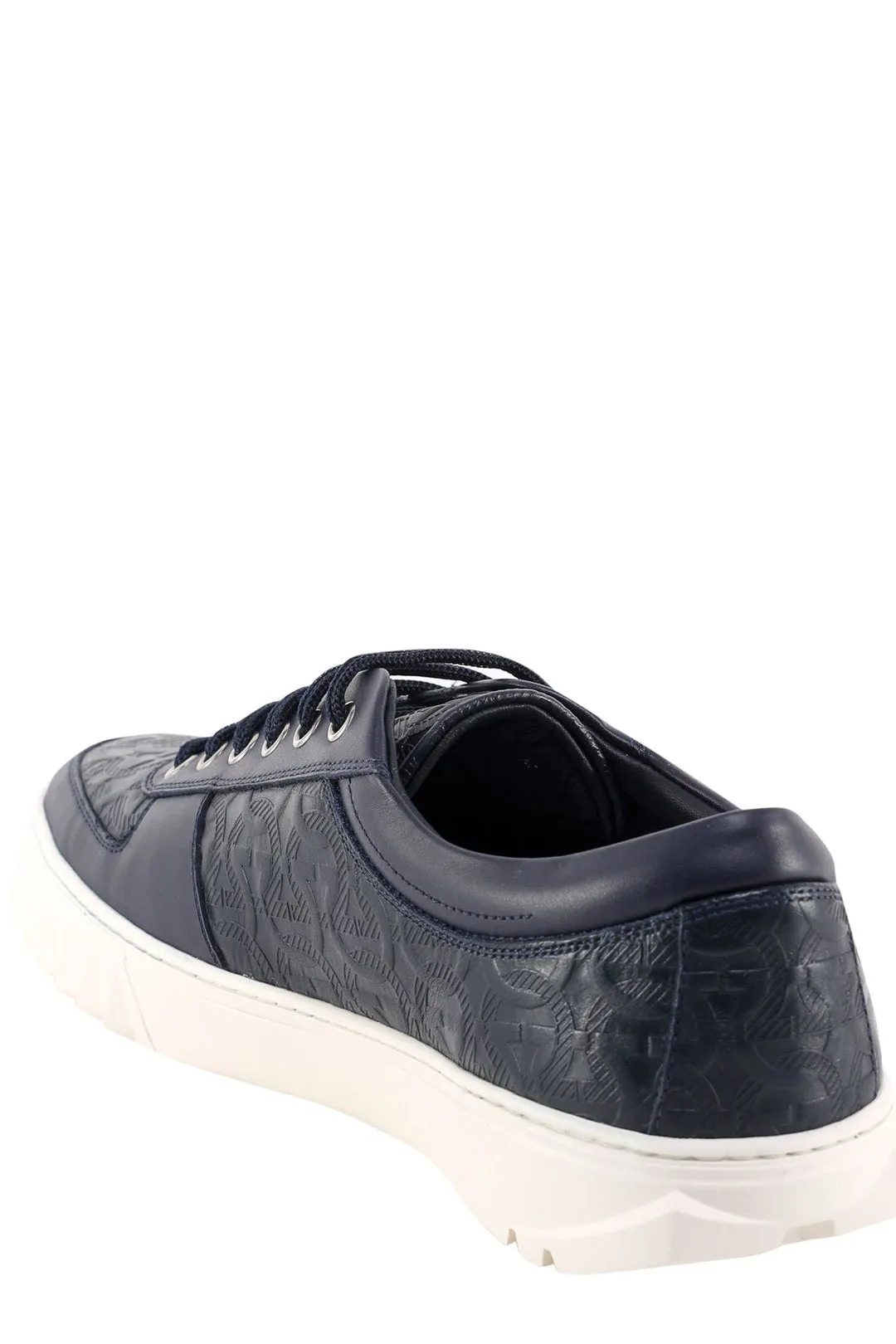 Salvatore Ferragamo Textured Low-Top Sneakers