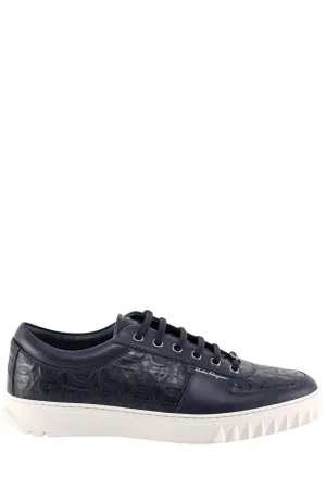 Salvatore Ferragamo Textured Low-Top Sneakers