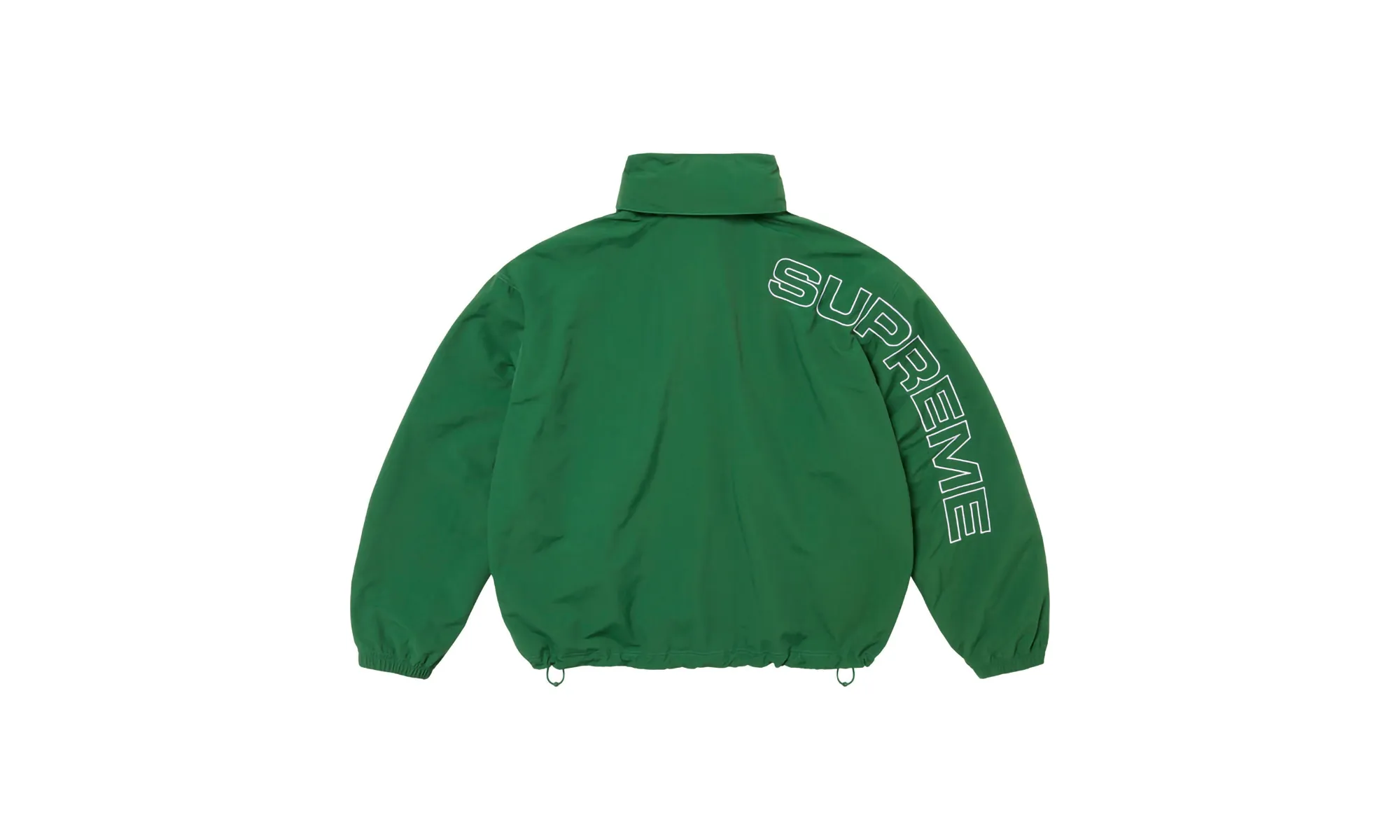 Spellout Embroidered Track Jacket "FW 24 Green"