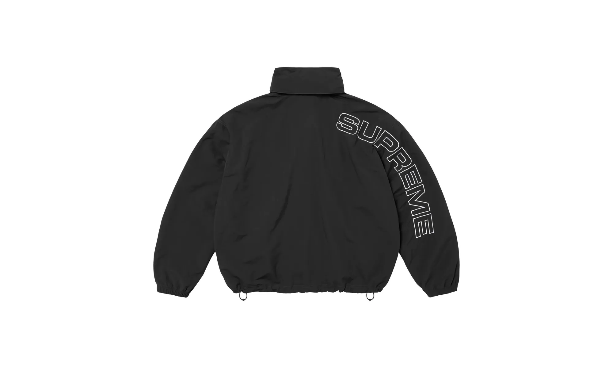 Spellout Embroidered Track Jacket "FW24 Black"