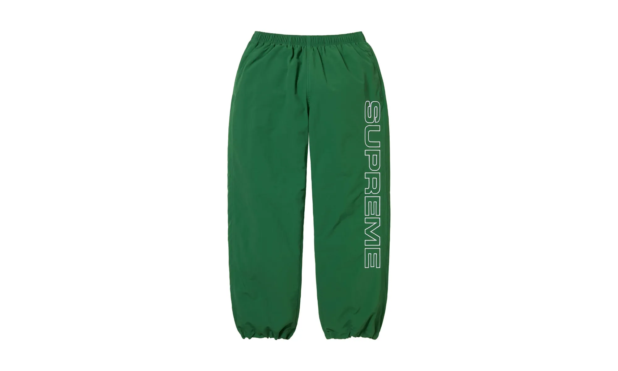 Spellout Embroidered Track Pant "FW 24 Green"