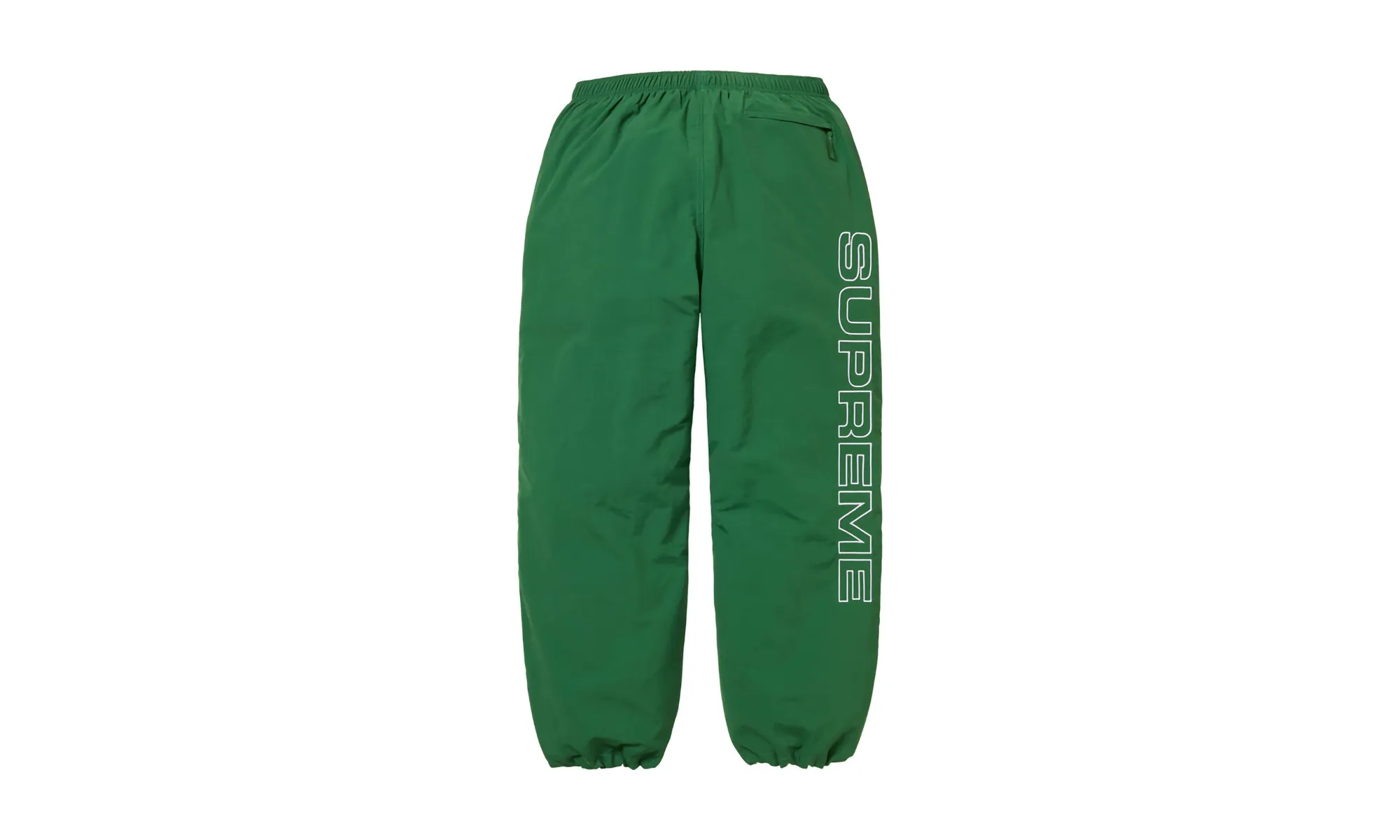 Spellout Embroidered Track Pant "FW 24 Green"