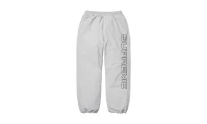 Spellout Embroidered Track Pant "FW 24 Grey"