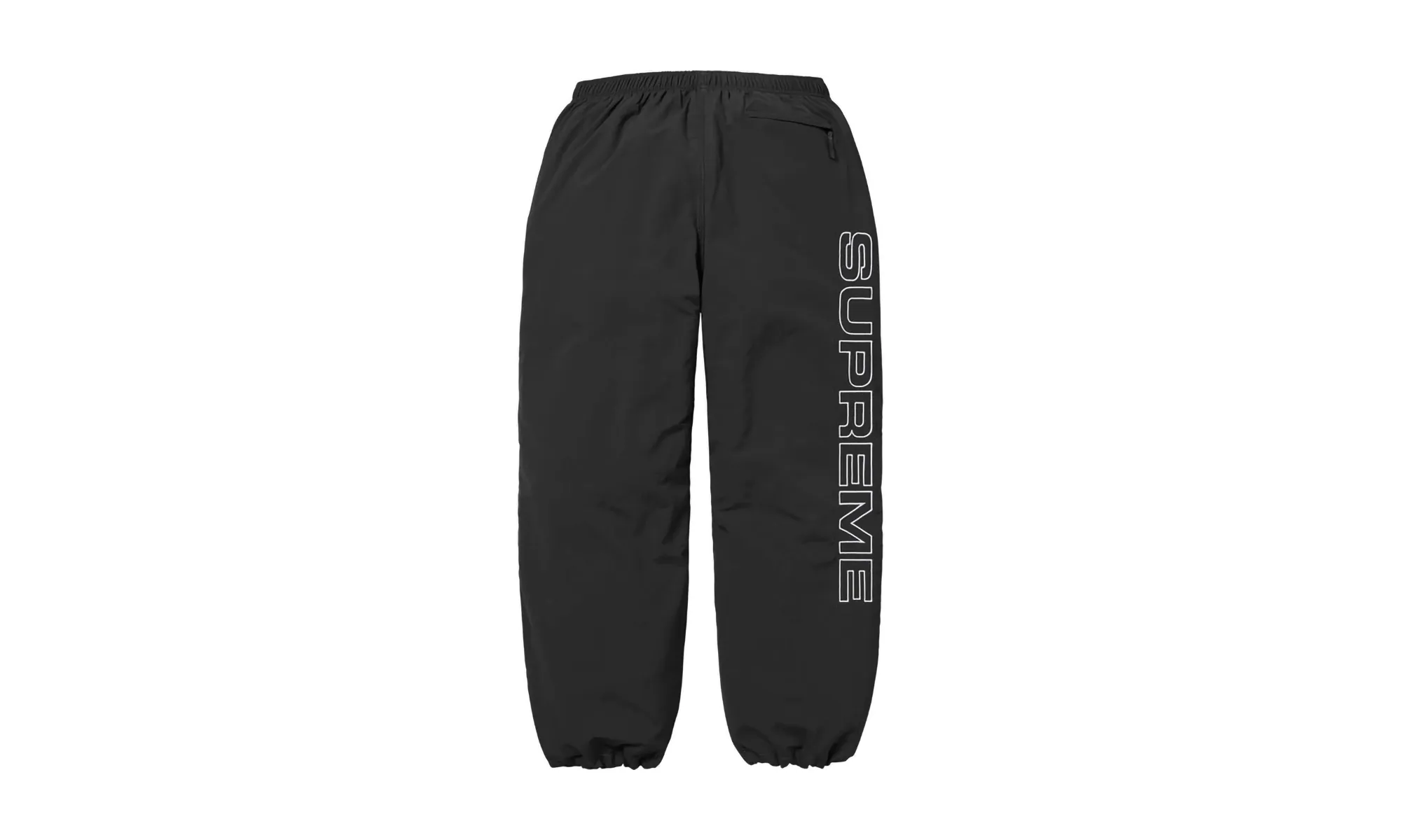 Spellout Embroidered Track Pant "FW24 Black"