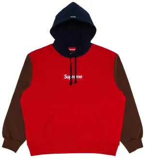 Supreme Box Logo Hoody Red Multi